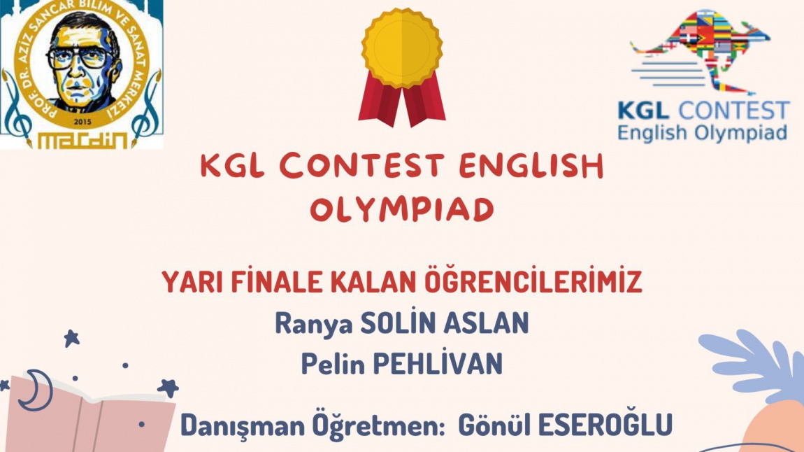 Uluslararası KGL İngilizce Yarışmalarında Yarı Finaldeyiz